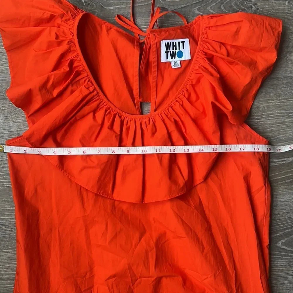 Anthropologie Whit Two Flouncy Ruffled Maxi Dress - Picture 12 of 13